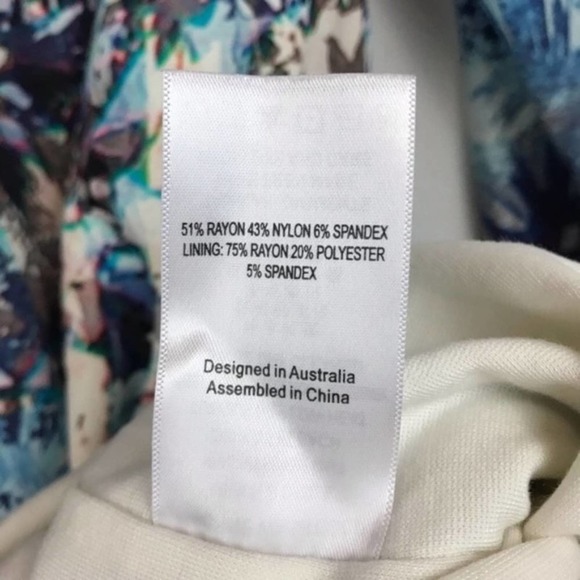 Revolve Talulah Midi Dress Watercolor Winter Falling Snowflake Bodycon Size L - Picture 7 of 11